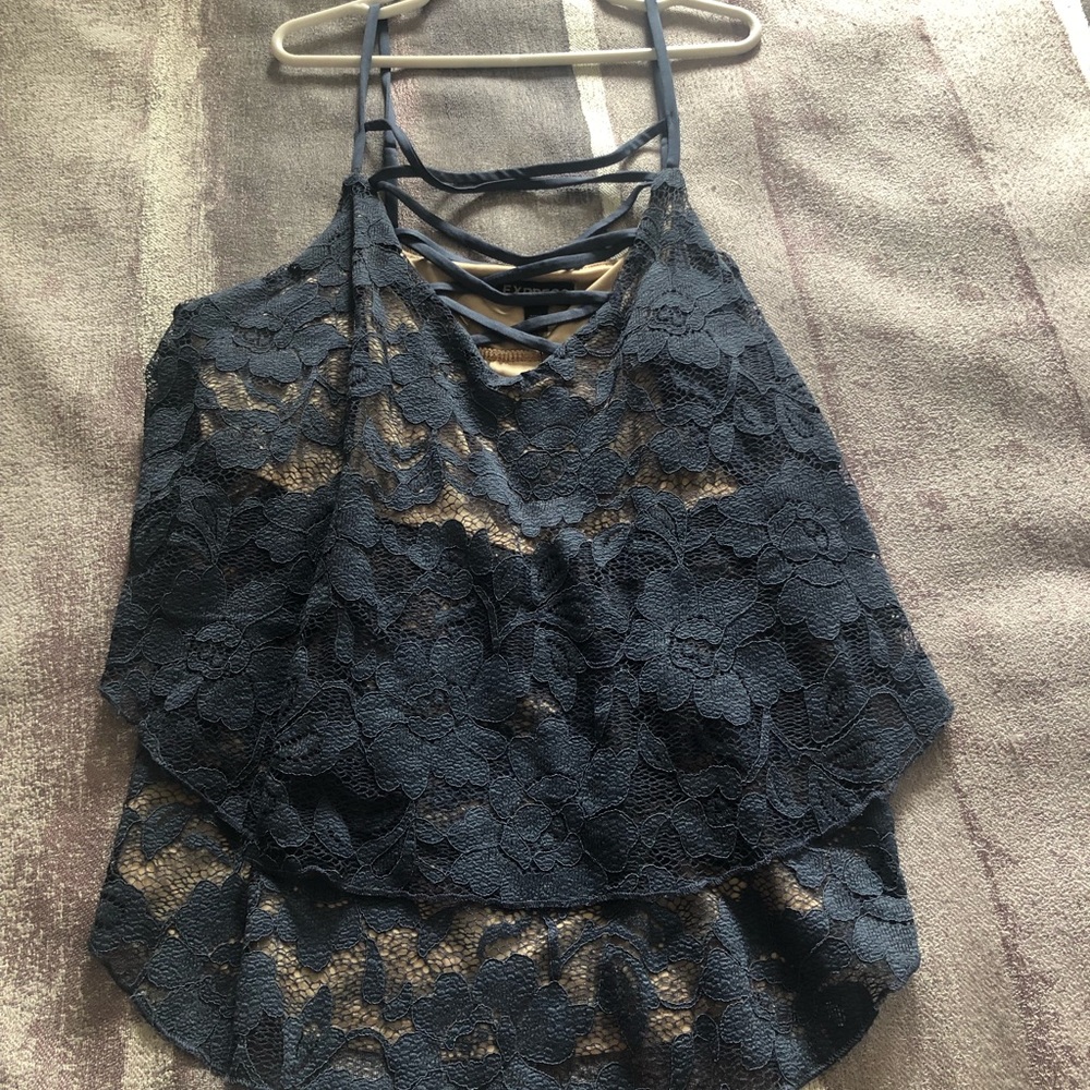 Express cropped tank top